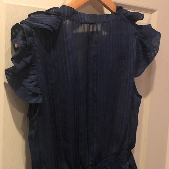 Navy Blue Vintage Dress - Picture 6 of 7